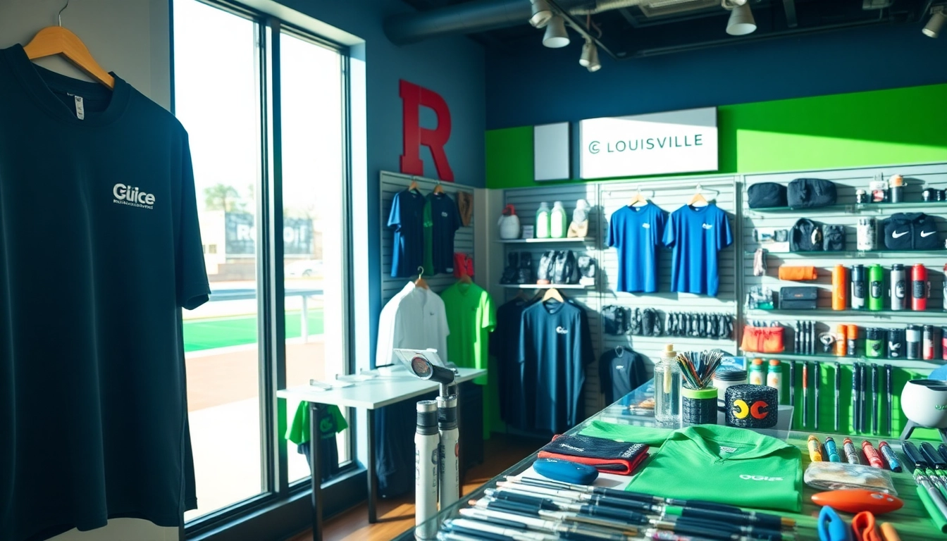 Showcase of high-quality promotional products in Louisville, including apparel, pens, and tech gadgets for effective branding.