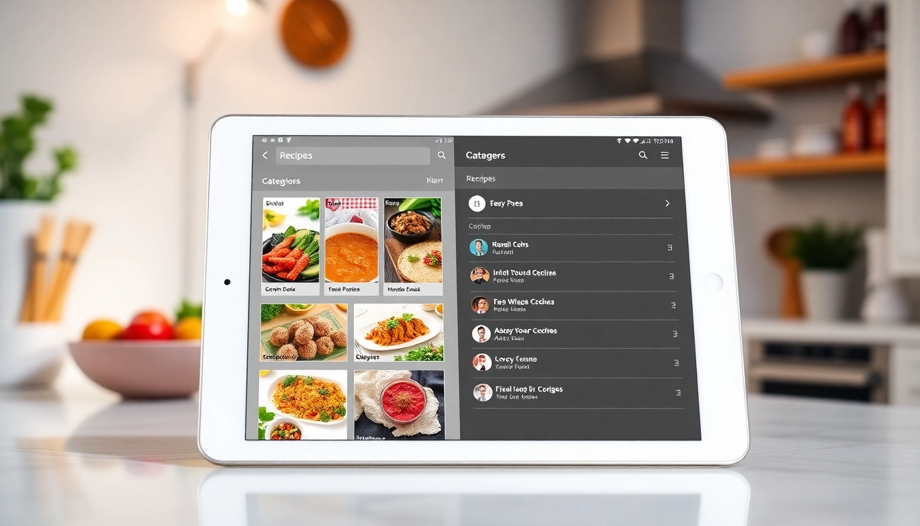 Screenshot illustrating a user-friendly recipe manager app interface for organizing and planning recipes efficiently.