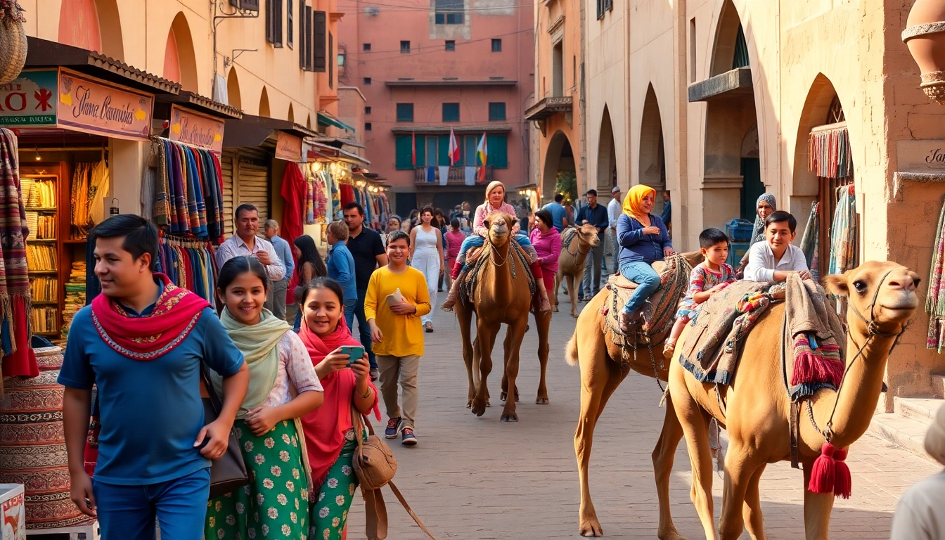 Family holiday in Morocco with kids exploring vibrant markets and camel rides in the desert sands, creating memorable experiences.