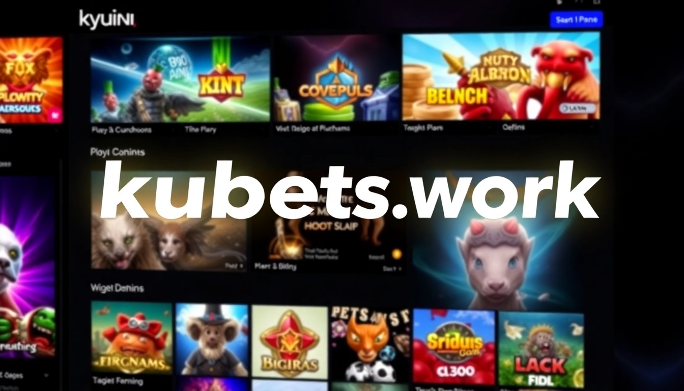 Engaging visual of https://kubets.work/ platform with colorful games and user interface, highlighting its prominent position in online entertainment for enhanced user experience.