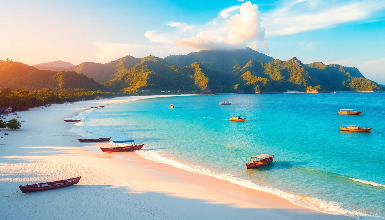 Lombok's stunning beaches and majestic mountains showcase natural beauty and adventure opportunities.