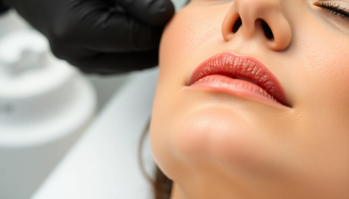 Experienced Fadenlifting Zürich specialist performing minimally invasive facial procedure on a patient with glowing skin and relaxed expression.