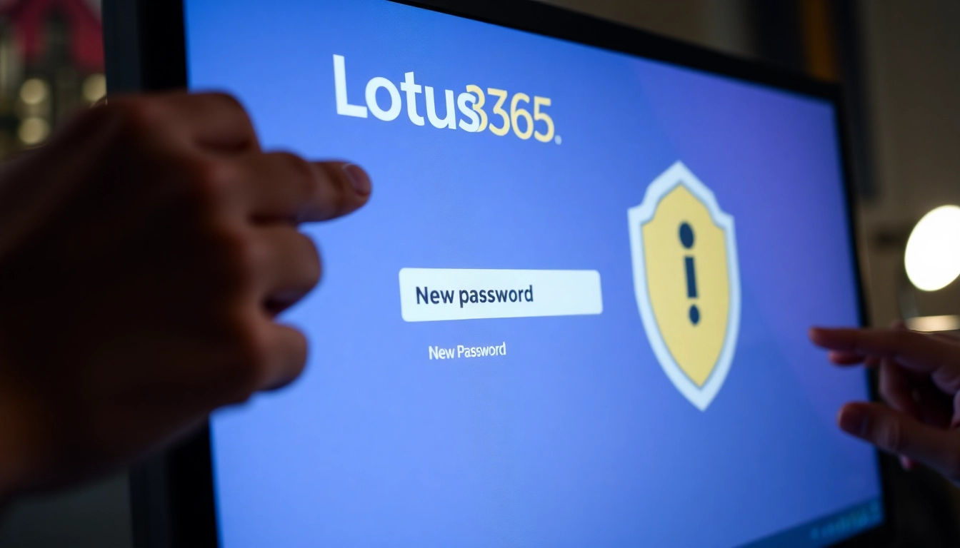 Securely change password and user ID on Lotus365 platform with focus on login security and user interface clarity.