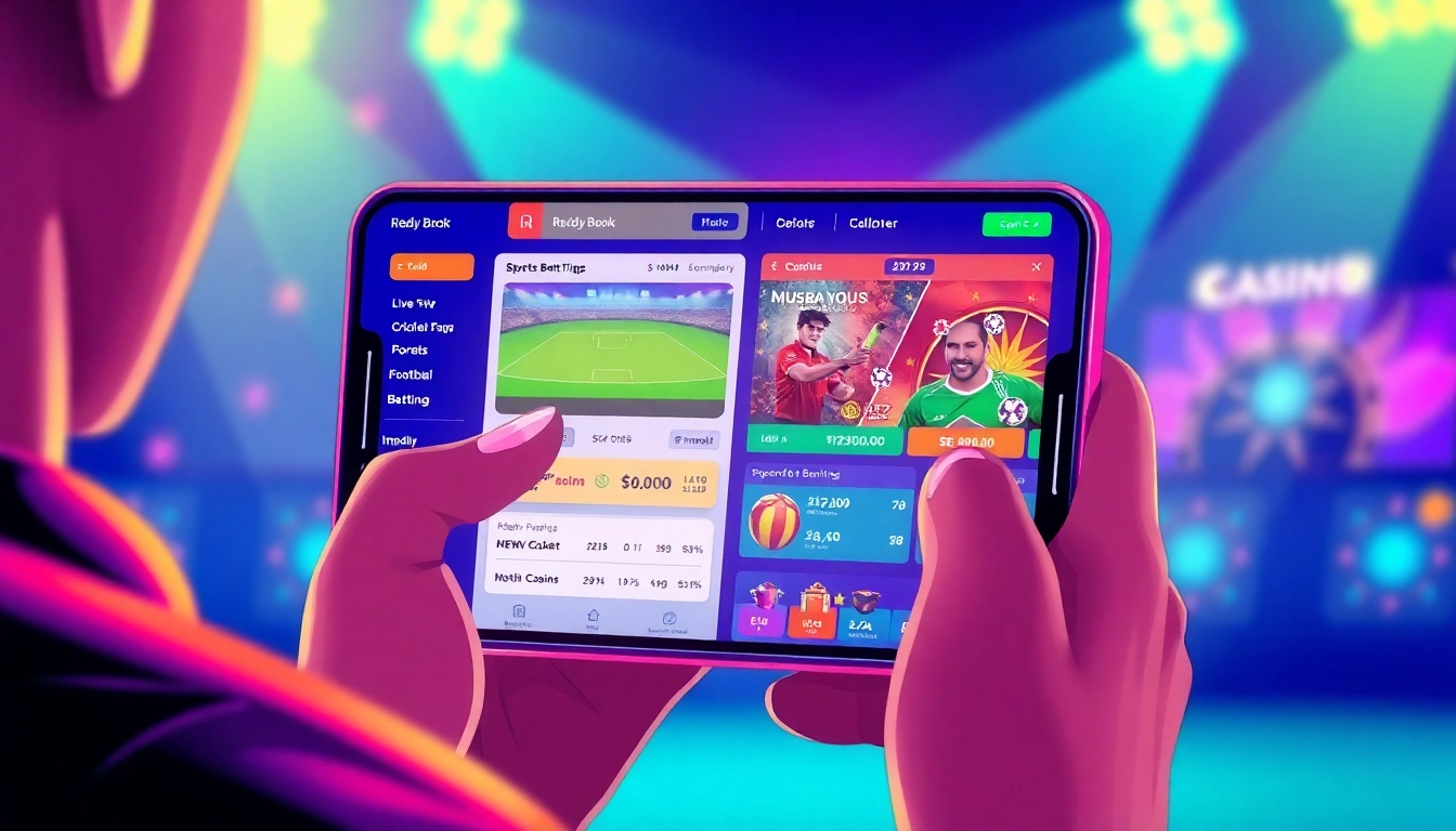 Engaging Reddy Book platform with real-time sports betting and casino games, showcasing live odds and user interaction for seamless online betting experience.