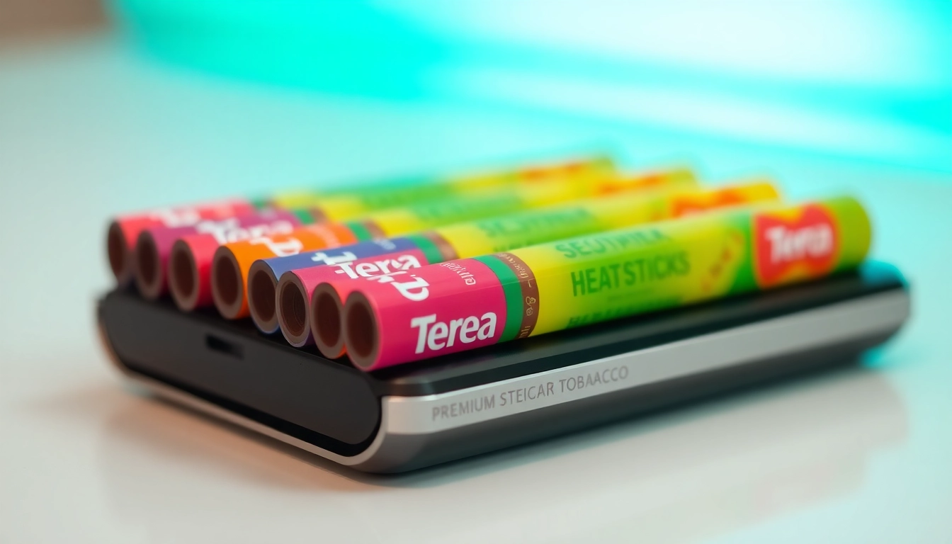 High-quality image showcasing Terea sigara heatsticks for IQOS Iluma in vibrant packaging, emphasizing their premium design and user appeal.