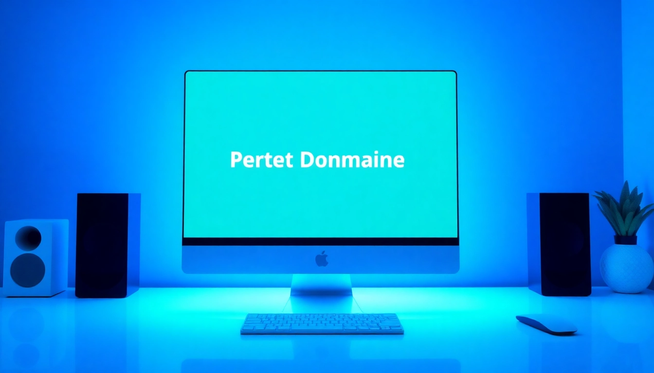 Professional looking website designer optimizing a perfect domain name for better online