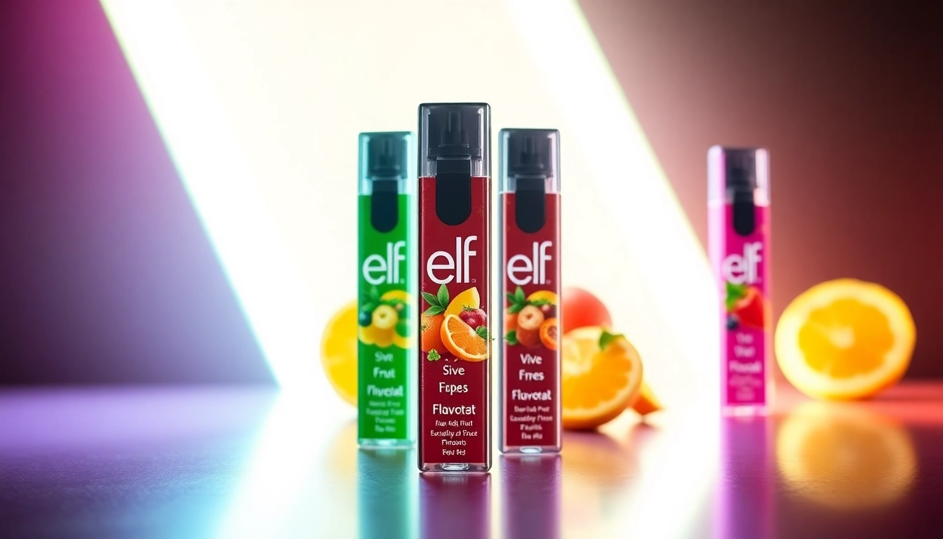 High-quality Elf Bar disposable vape showcasing vibrant flavor options and sleek design for