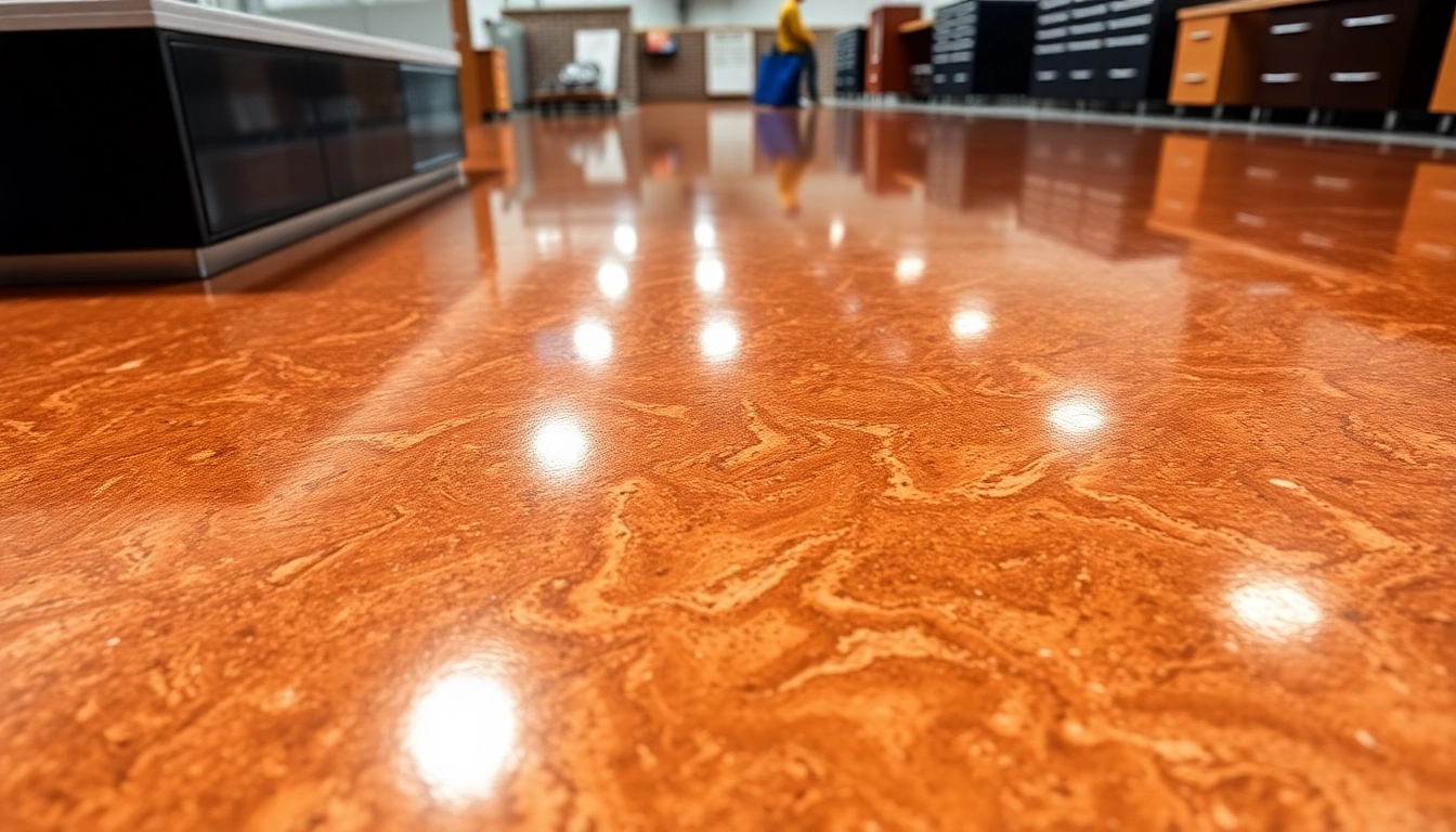 Professional epoxy resinning Birmingham with durable, glossy flooring ideal for commercial and