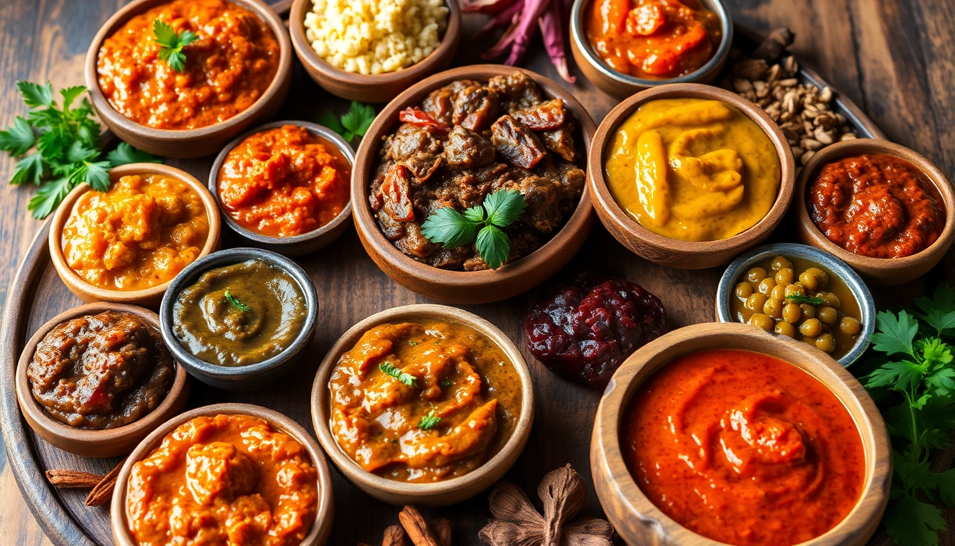 Assorted authentic Indian Cooking Paste & Chutney varieties including garlic, ginger, green and